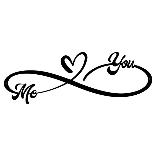 Personalized “Infinity” Metal Wall decor - product photo