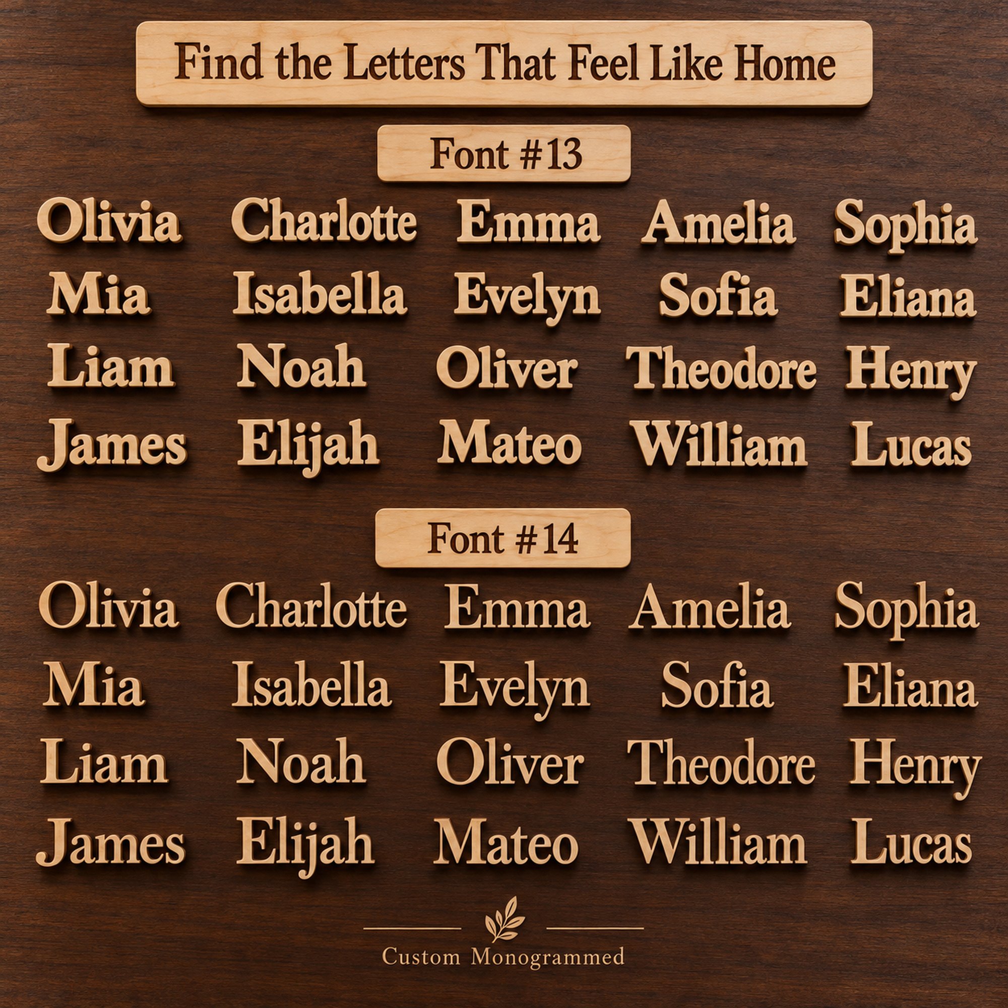 Wooden Name Sign for Nursery Wall Decor, Custom Name Sign Laser Cut in Real Wood, Kids Room Decor, Baby Shower Gift, Wooden Letters for Wall